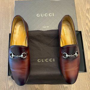 Gucci Horsebit Loafer, brown, size 8.5(Gucci Sizing)